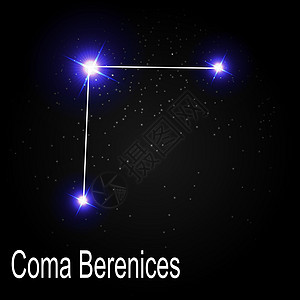 星座与美丽明亮的星星在宇宙天空矢量它制作图案的背景图片