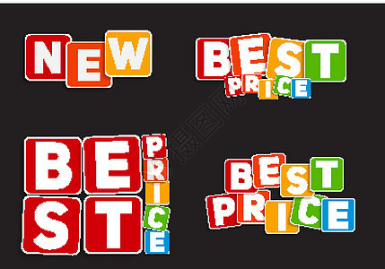 NewBest 价格标志模板矢量图广告合同商品营销邮票标签货币服务橡皮零售图片