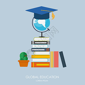 全球教育理念 教育的趋势和创新 它制作图案矢量图片