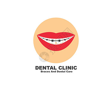 牙科诊所图标标志矢量图设计嘴唇卫生医生牙刷支撑治疗牙线刷子牙医工具图片