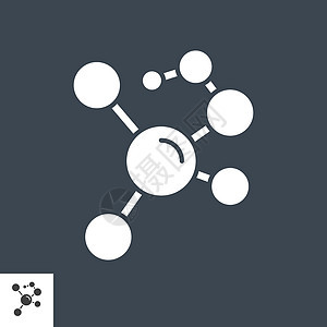 分子相关的矢量字形图标网络药品生物学物理原子医疗遗传实验室技术实验图片