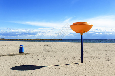 早上在西班牙南部圣波拉的海滩上墙纸太阳天气风景场景公园绿洲晴天阳光支撑图片