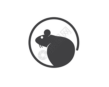 鼠标矢量图标插图设计害虫疾病宠物垃圾月球艺术尾巴老鼠收藏绘画图片