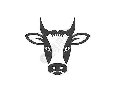 牛标志矢量图模板哺乳动物农村食物小牛农业插图农田天空牛肉牛奶图片
