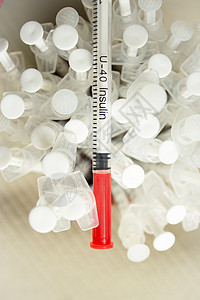 注射胰岛素的一套注射器激素治疗疫苗样本科学药店制药塑料药品免疫图片