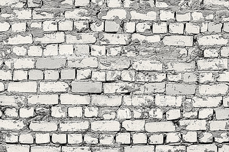从白色旧损坏砖墙纹理 抽象背景材料灰色风化水泥石墙石头建筑学石工图片