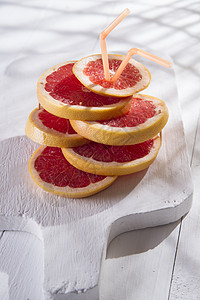 红葡萄树切片红色食物橙子水果热带饮食图片