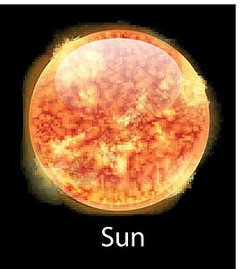 光年之外太阳硫化氢气体耀斑蒸汽化合物卫星太阳系天文学星星绘画插画