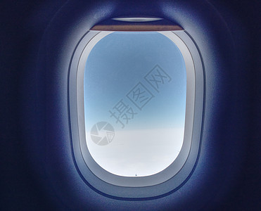 空中旅行概念图象 飞机窗口图片