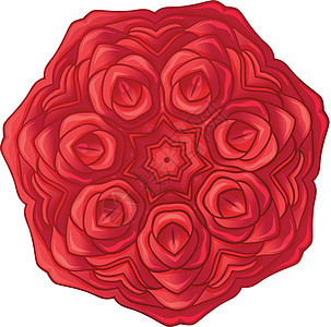 红玫瑰花园宝座被子白色玫瑰花瓣绘画园林植物园艺图片