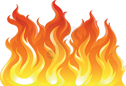 一棵冷杉橙子火焰白色大火氧化烧伤黄色燃烧绘画化学品图片