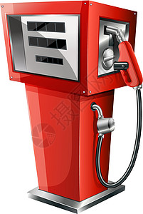一个红色的汽油泵图片