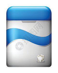 牙线食物原味塑料牙科绘画细丝蓝色丝绸口臭牌匾图片
