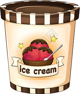 一次性杯子内的冰淇淋图片