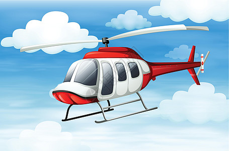 直升机飞来绘画车辆发明翅膀菜刀运输飞行器旋翼机飞机转子图片