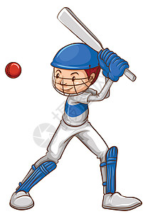 板球运动员的素描蟋蟀玩家运动绅士男性练习选手草图男生活动图片