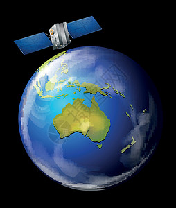 卫星轨道地球绘画行星活力天文学系统生物学海洋技术全球太阳系图片