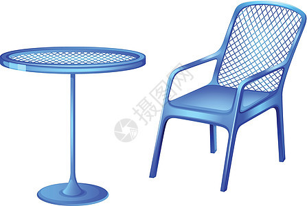 一张蓝色的桌子和柴背景图片
