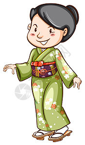 一个穿裙子的亚洲人图片
