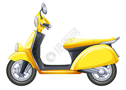 黄色滑板车车辆越野赛车效益摩托车旅行摩托导航自行车巡航图片
