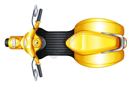 黄色滑板车旅行运输摩托车摩托自行车白色巡航轮子交通轮胎图片