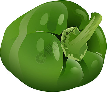 贝尔胡椒食物农产品青椒蔬菜绿色卡通片辣椒绘画剪贴白色图片