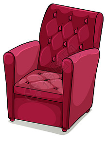 红色舒适家具长椅椅子座位白色羽毛角落泡沫棕色绘画扶手图片