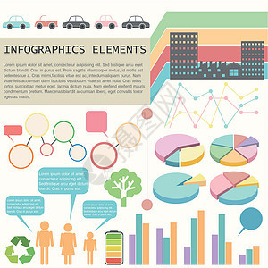 显示车辆和人员的信息图数据酒吧文档商业界面绘画经济学知识统计图形化图片