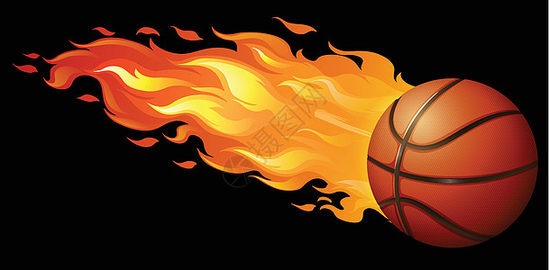火篮球燃烧装备烧伤工具火焰圆圈力量卡通片物品闲暇图片