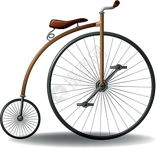 Retro 自行车骑术卡通片白色剪贴绘画旅行车轮金属古董车辆图片