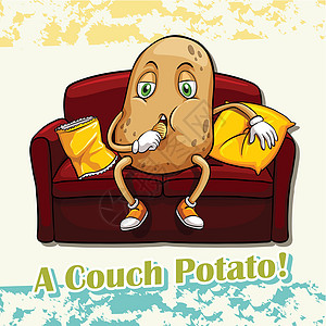 英语成语couch potat图片