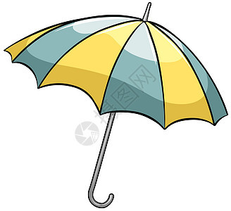 一把雨伞遮阳伞阳光赛跑者套圈雨棚管子绘画晴天太阳天篷图片