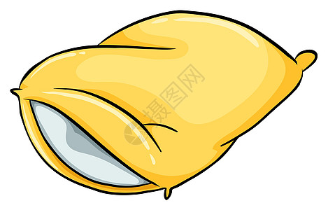 一个黄色的球睡眠假货羽毛白色枕套泡沫枕头橡皮椅子长椅图片