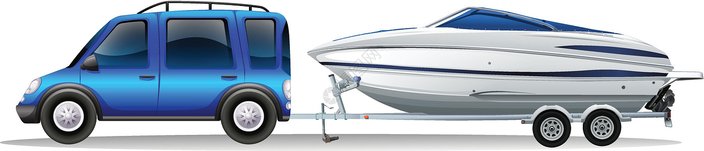 一辆面包车和一条蟒蛇运输乐趣轮胎捕鲸血管绘画蓝色轮子船只救援图片