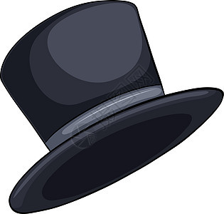 黑帽子戏服魔术师帽子墙纸单词卡通片白色绘画黑色礼帽背景图片