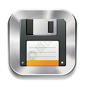 磁盘图标互联网按钮徽标硬件纽扣数据标签办公室电脑白色图片