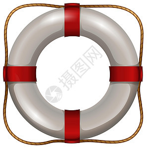 救生员物品绳索绘画帮助情况白色戒指救援漂浮配饰图片