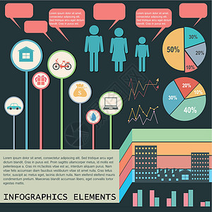 图形表示标注界面商业报告信息经济学统计概念知识数据图片