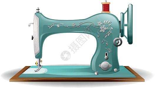 缝织机缝纫机拼接剪贴车轮工具裁缝墙纸绘画卡通片裙子图片