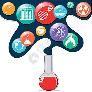 科学符号和玻璃喙图片
