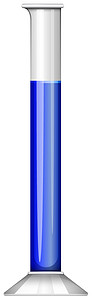 玻璃桶中的蓝色液体乐器插图生物学混合物烧瓶塑料工具化学品绘画艺术图片