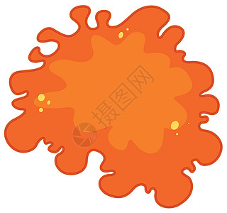 白色的橙色细菌图片