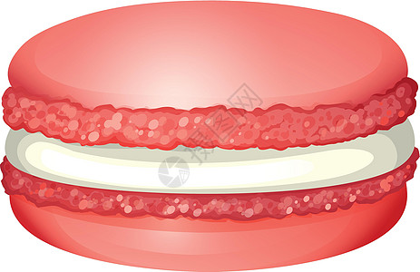 粉色内馅奶油马卡龙艺术烹饪食物圆形插图绘画白色味道美食卡通片图片