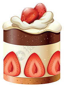 草莓巧克力蛋糕卡通片小吃味道面包巧克力艺术食物可可甜点夹子图片