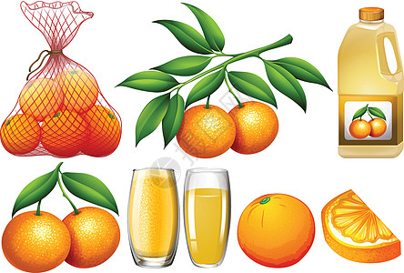 橙子和橙子制品图片