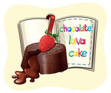 巧克力熔岩蛋糕和嘘声图片