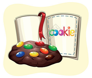 巧克力饼干和嘘声小吃艺术卡通片插图夹子绘画菜单糖果甜点奶制品图片