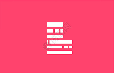 带线块的粉红色字母 L 标志字母表图标 商业和公司的创意设计图片