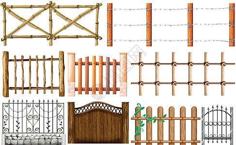 不同设计的围栏图片