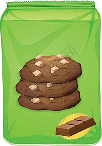 一袋巧克力饼干图片